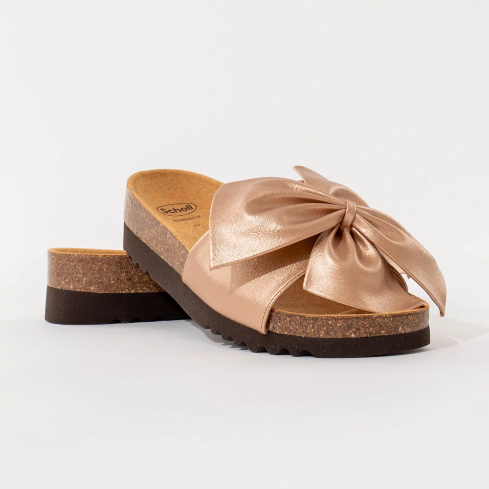 Scholl Ženske papuče Bowy, Rose Gold slika 4