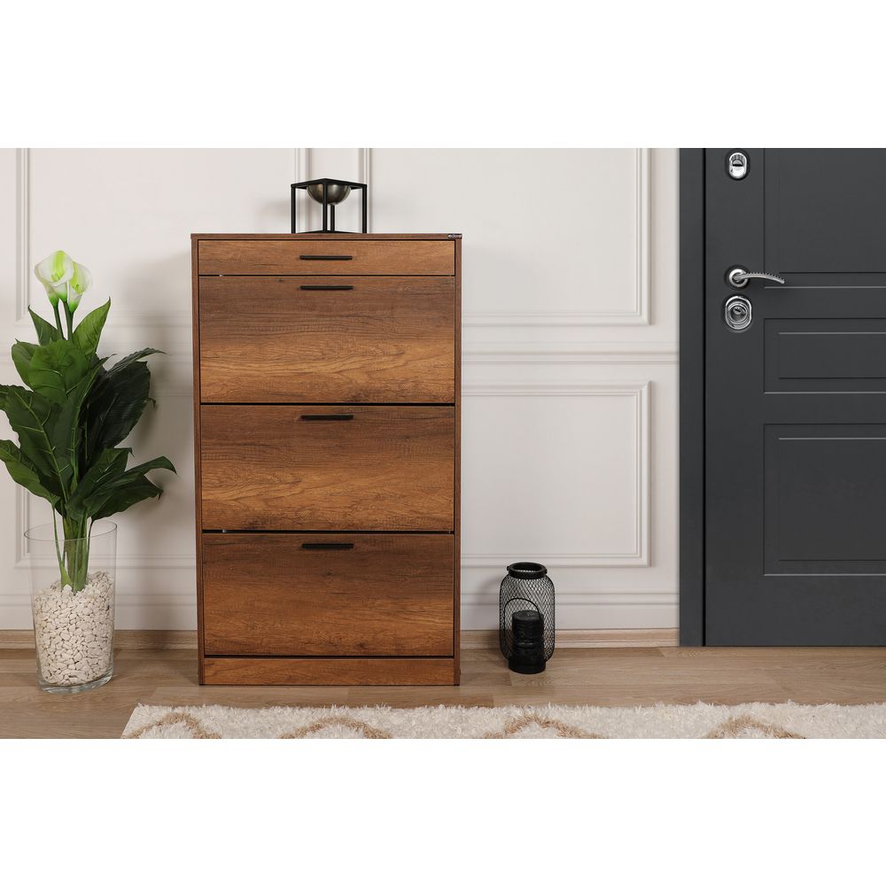 Ormarić za cipele Oslo Walnut SHC-431-OO-1 - izložbeni artikl (oštećenja ambalaža) slika 1