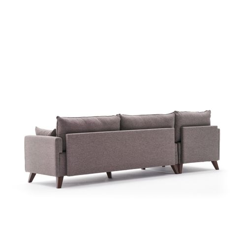 Atelier Del Sofa Kutna garnitura, Smeđa, Bella Corner Sofa Left - Brown slika 7