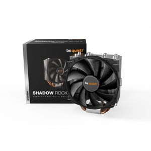 be quiet! BK032 Shadow Rock SLIM 2, 160W TDP, 135mm fan max 23.7dB(A), Brushed aluminum, Mounting set for Intel and AMD