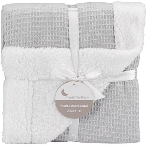 InterBaby Dvostrana Dekica 110x80 Honeycomb Grey slika 4