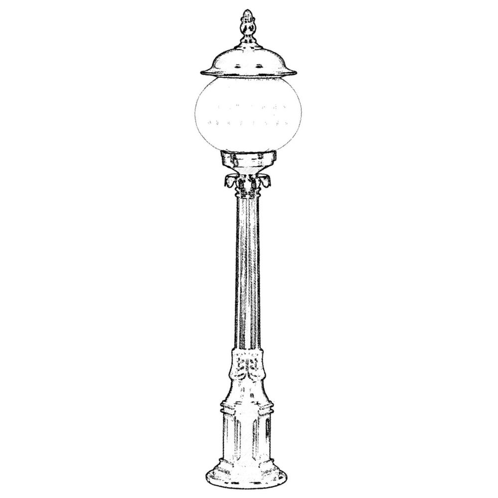 BSU-68187-BSY-M3-BOP Crna Spoljašnja Podna Lampa slika 2