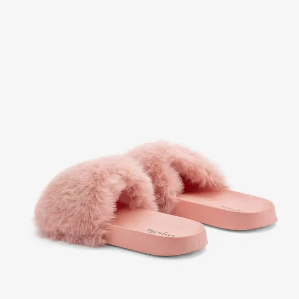 Coqui Ženske papuče Furry, Powder Pink slika 3