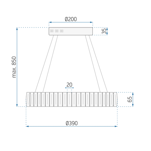 TOOLIGHT Kristalna LED stropna svjetiljka App1040-CP + daljinski upravljač slika 2