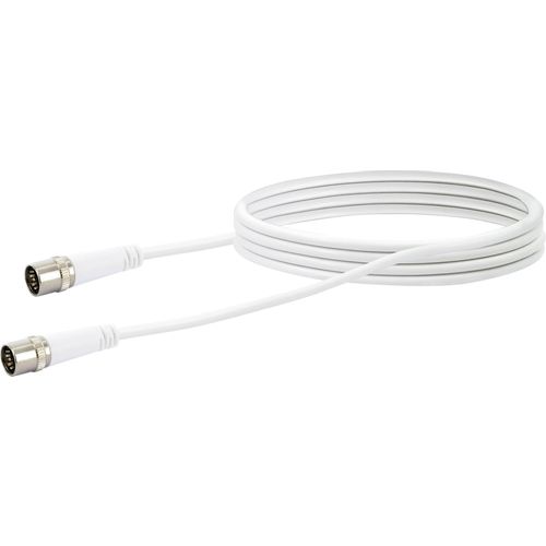 Schwaiger antene, SAT priključni kabel [1x F-brzi muški konektor - 1x F-brzi muški konektor] 3.00 m 10 dB četverostuko zaštićen bijela slika 3