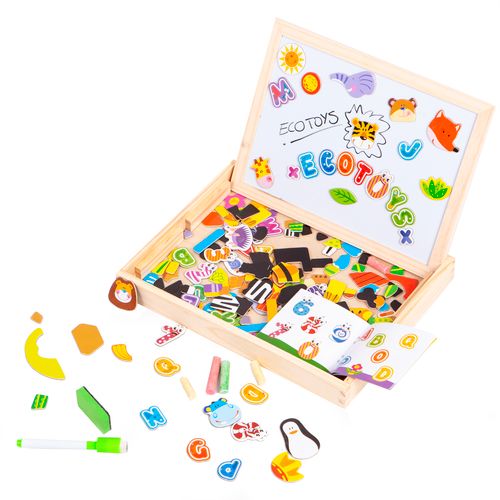 EcoToys 2u1 edukacijski set s pločom 176 elemenata slika 1