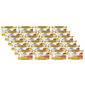 Gourmet Gold Hrana za mačke, komadići u umaku, piletina i jetrica, 24x85g  XXL