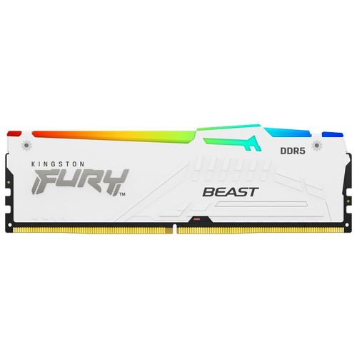 KINGSTON DIMM DDR5 32GB 5200MT/s KF552C36BWEA-32 Fury Beast RGB White Expo slika 5