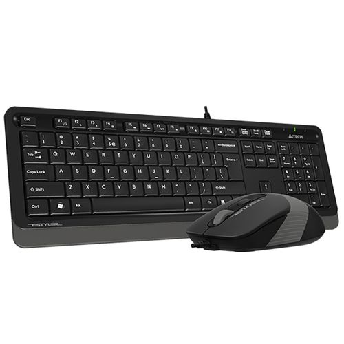 A4 TECH F1010 FSTYLER USB YU siva tastatura + USB sivi miš slika 2