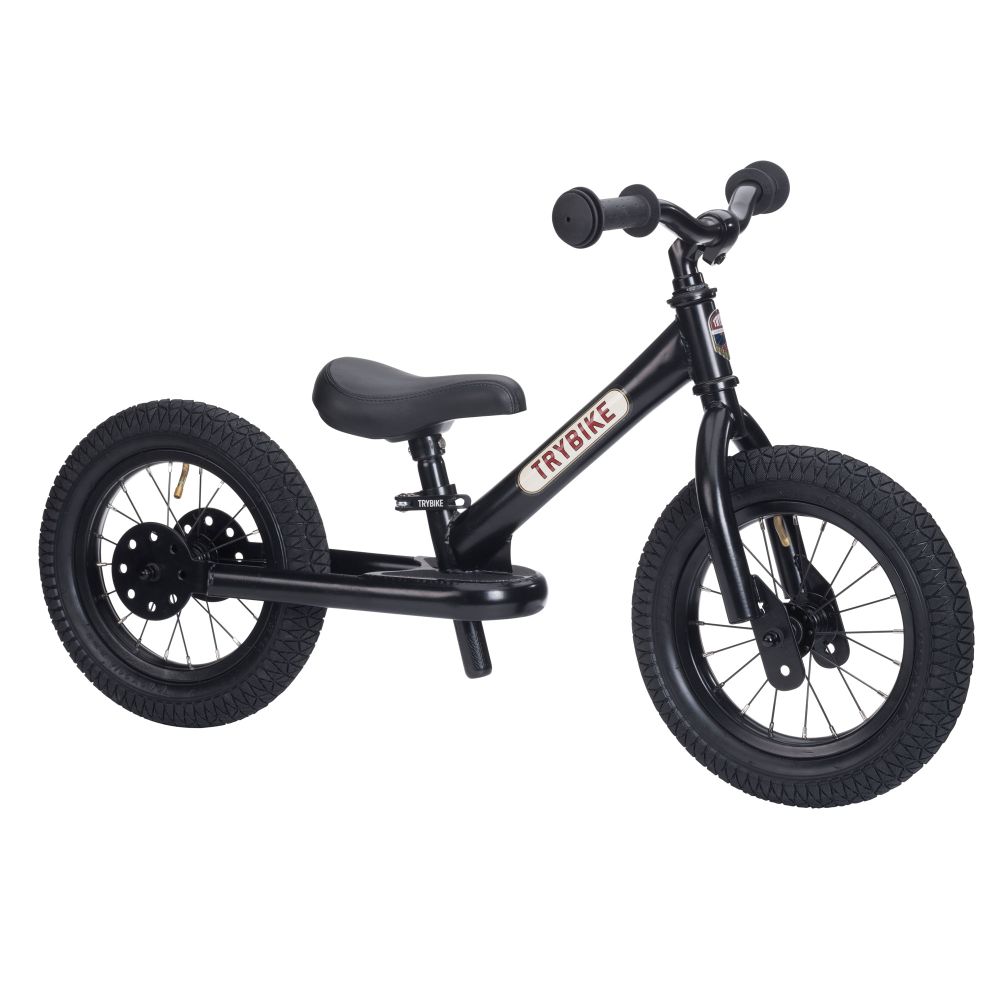 TRYBIKE Balans bicikl 2u1 Steel, Black slika 2