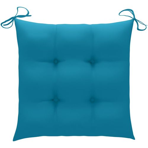 Jastuci za stolice 2 kom plavi 50 x 50 x 7 cm od tkanine slika 2