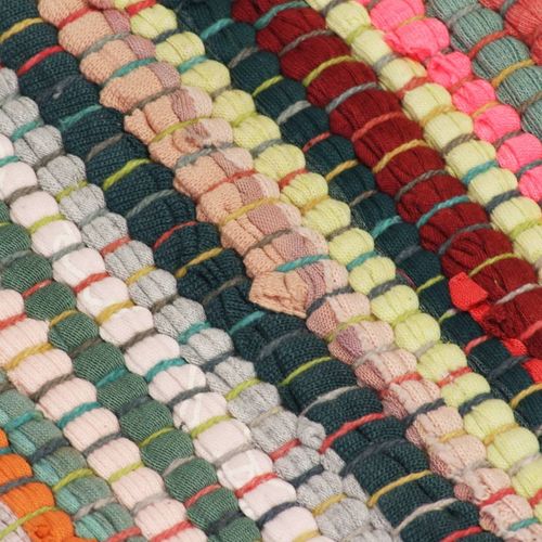 Ručno tkani tepih Chindi od pamuka 200x290 cm raznobojni slika 35