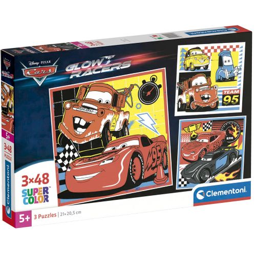 Disney Cars puzzle 3x48pcs slika 1