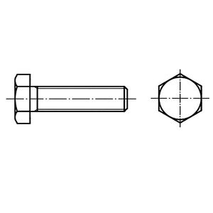 TOOLCRAFT 126865 vijak s šesterokutnom glavom M20 90 mm vanjski šesterokutni DIN 933 čelik 25 St.