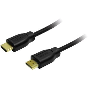 LogiLink HDMI priključni kabel HDMI A utikač, HDMI A utikač 1.50 m crna CH0036  HDMI kabel