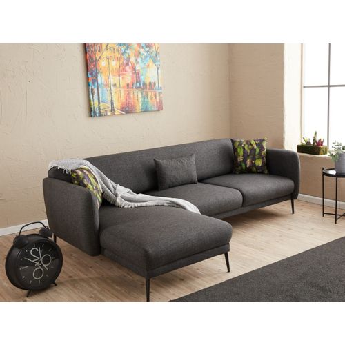 Atelier Del Sofa Kutna garnitura na razvlačenje, Antracit, Venus L - Anthracite slika 2