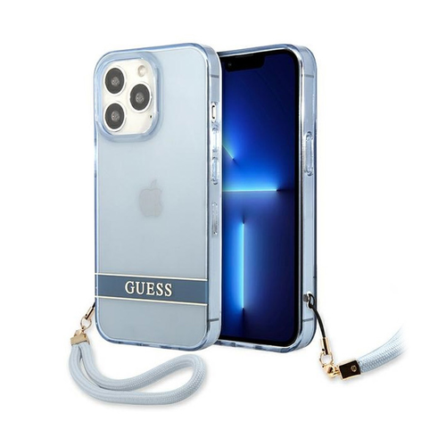 Maska Guess Hc PC/TPU Translucent za iPhone 13 Pro Max 6.7 plava (GUHCP13XHTSGSB) slika 1