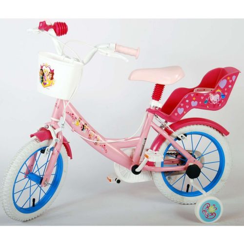 Dječji bicikl Disney Princess 14" s dvije ručne kočnice rozi slika 14