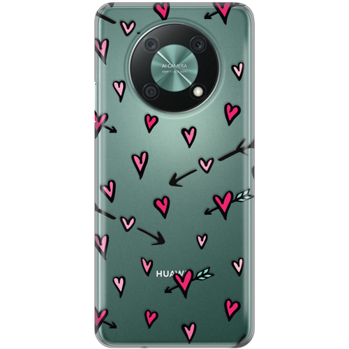 Torbica Silikonska Print Skin za Huawei Nova Y90 Heart Pattern slika 1