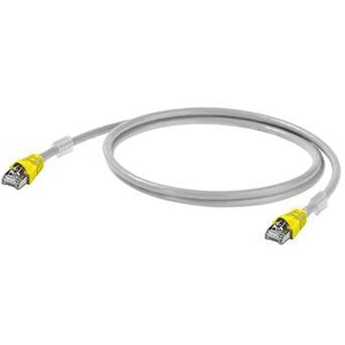 Weidmüller RJ45 (prekrižene) mreža priključni kabel cat 6a S/FTP 0.40 m siva vatrostalan, sa zaštitom za nosić, UL certificiran slika 2