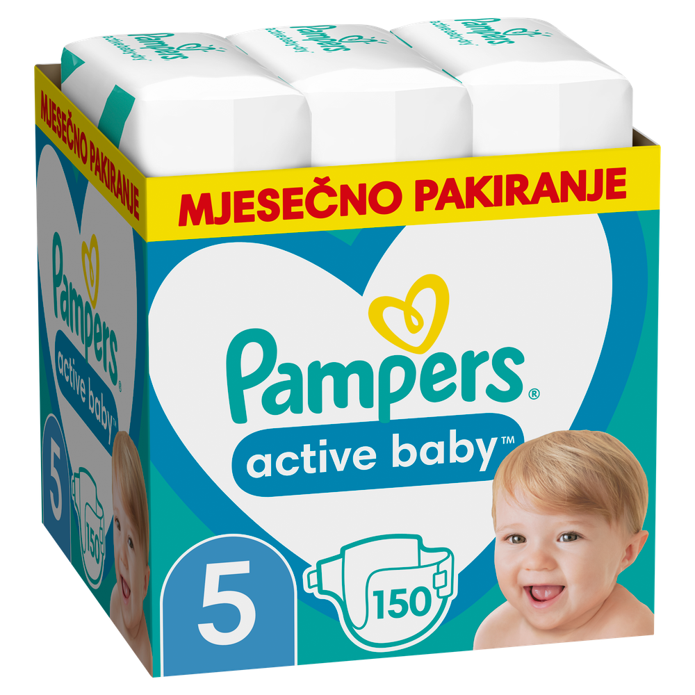 Pampers Active baby pelene mjesečno pakovanje slika 3