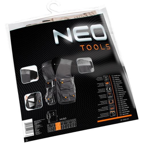 NEO TOOLS Prsluk radni sivi- XL slika 2