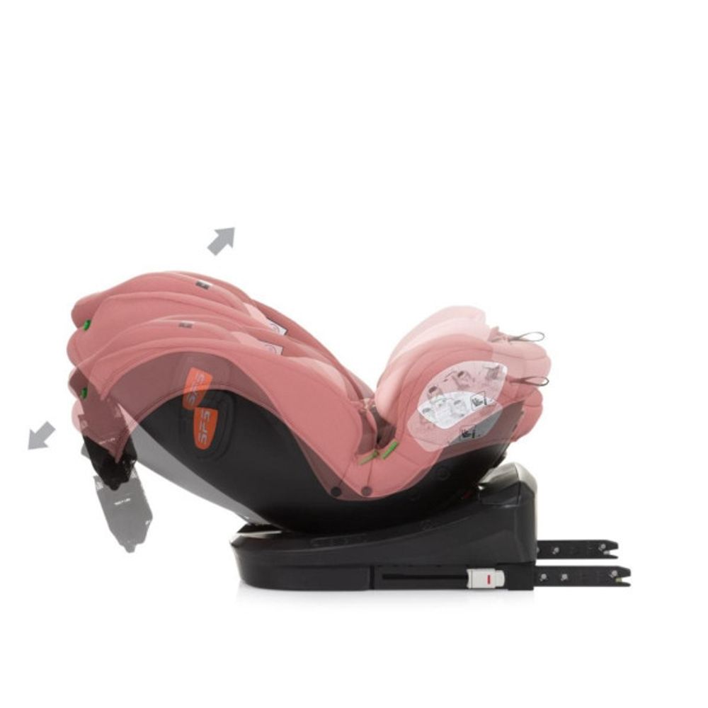 Chipolino Autosjedalica Volare 40-150Cm Isofix, Flamingo slika 7
