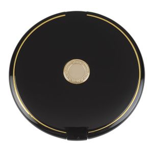 Viter Ogledalce krug sa zlatnim dugmencetom crno x10