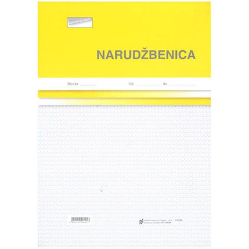 I-14/NCR NARUDŽBENICA A-4; Blok 100 listova, 21 x 29,7 cm slika 1