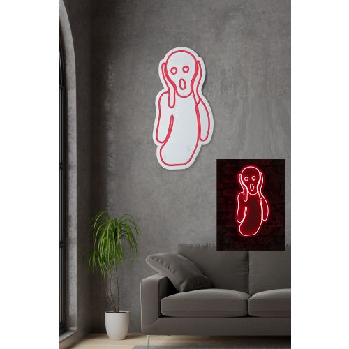 Wallity Ukrasna plastična LED rasvjeta, Scream - Red slika 4