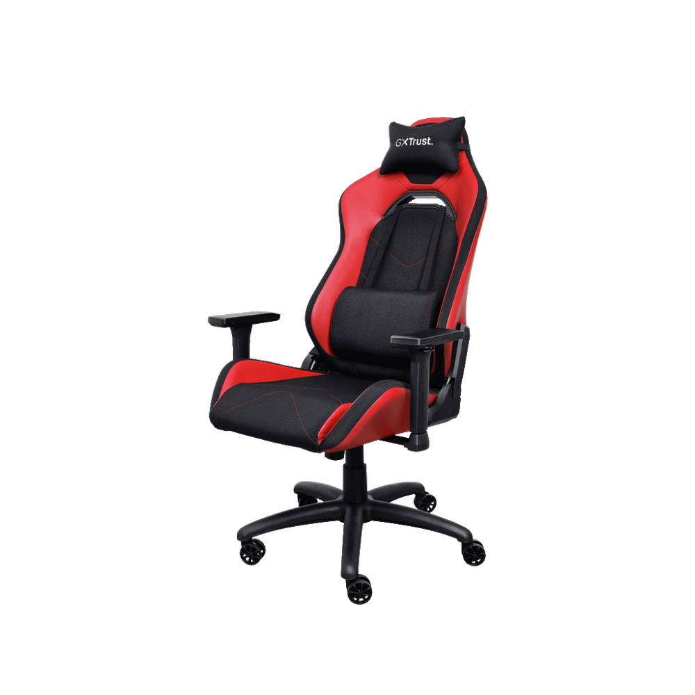 Trust GXT 714R gaming stolica RUYA, crvena, udobna, podesiv ergonomska, eko materijal slika 1