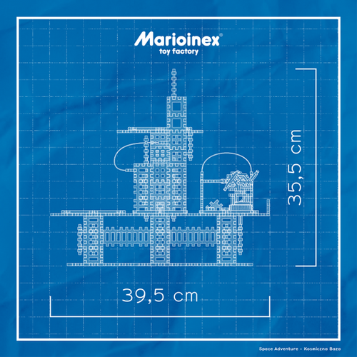 Marioinex set Waffle kockica baza na Mjesecu 618kom. slika 4