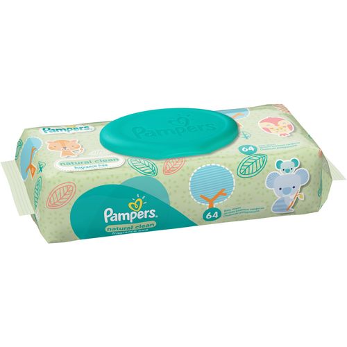 Pampers vlažne maramice Natural Clean 64 komada slika 1