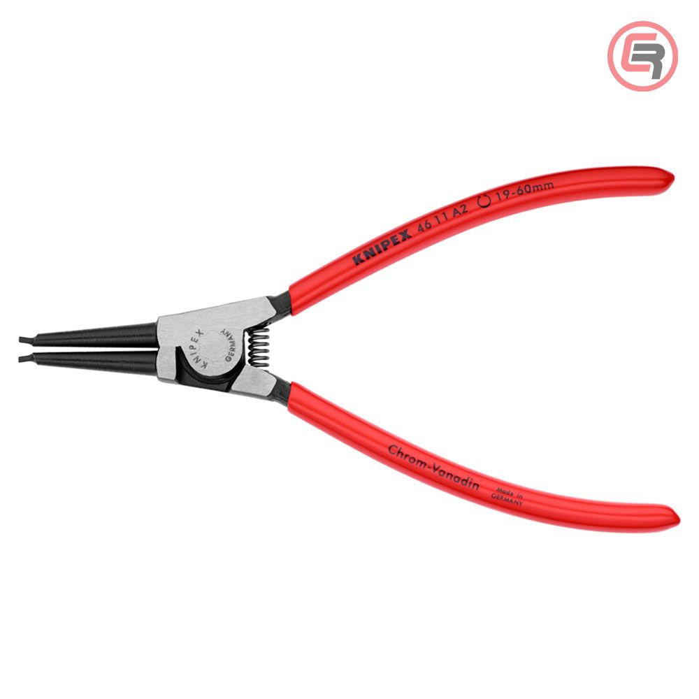 Knipex Kliješta Za Seger Osigurače Vanjska Ravna (fi 19-60 mm) 180 mm - 46 11 A2 slika 3