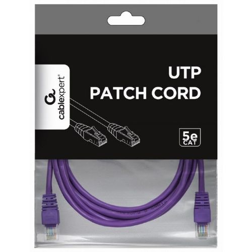 PP12-2M/V Gembird Mrezni kabl, CAT5e UTP Patch cord 2m purple slika 3