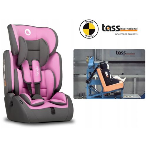 Lionelo autosjedalica Levi SIMPLE, 9-36Kg, roza slika 6