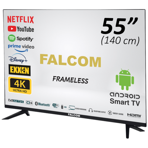 TV Falcom 55LTF022SM Smart LED TV 55inca (140cm), Ultra HD 4K, DVB- S2/T2/C tuner, H265 HEVC, 2x10W slika 1