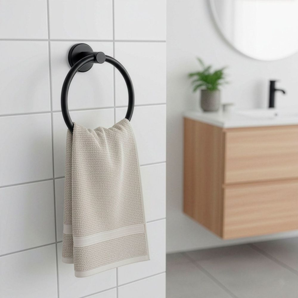 Vješalica za ručnike 15,5 cm crna slika 7