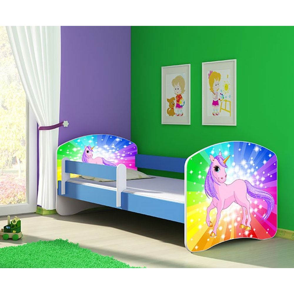 ACMA Dječiji krevet Acma II Blue - 140x70cm - Dezen 18 slika 1