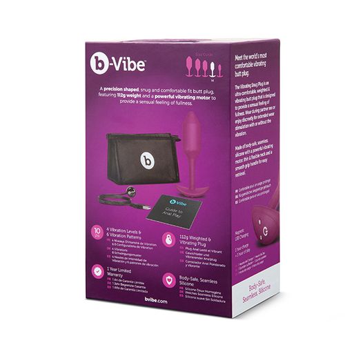 Vibrirajući analni čep B-Vibe - Snug Plug 2 M, ružičasti slika 7