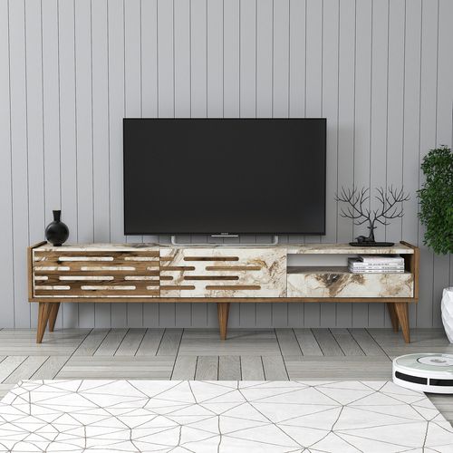 Valensiya - Walnut, White, Marble Walnut
White
Marble TV Stand slika 1