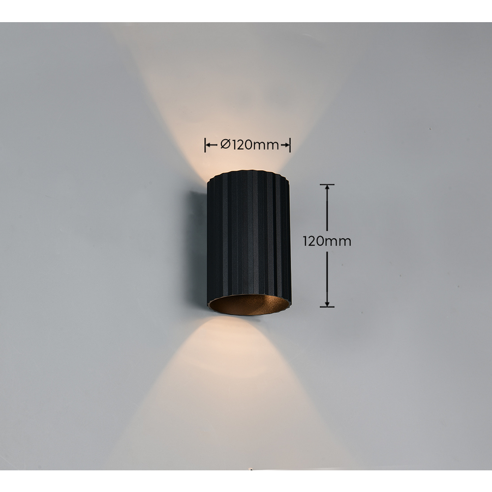 Trio Lightning zidna lampa IMARIA 1, mat-crna boja slika 2