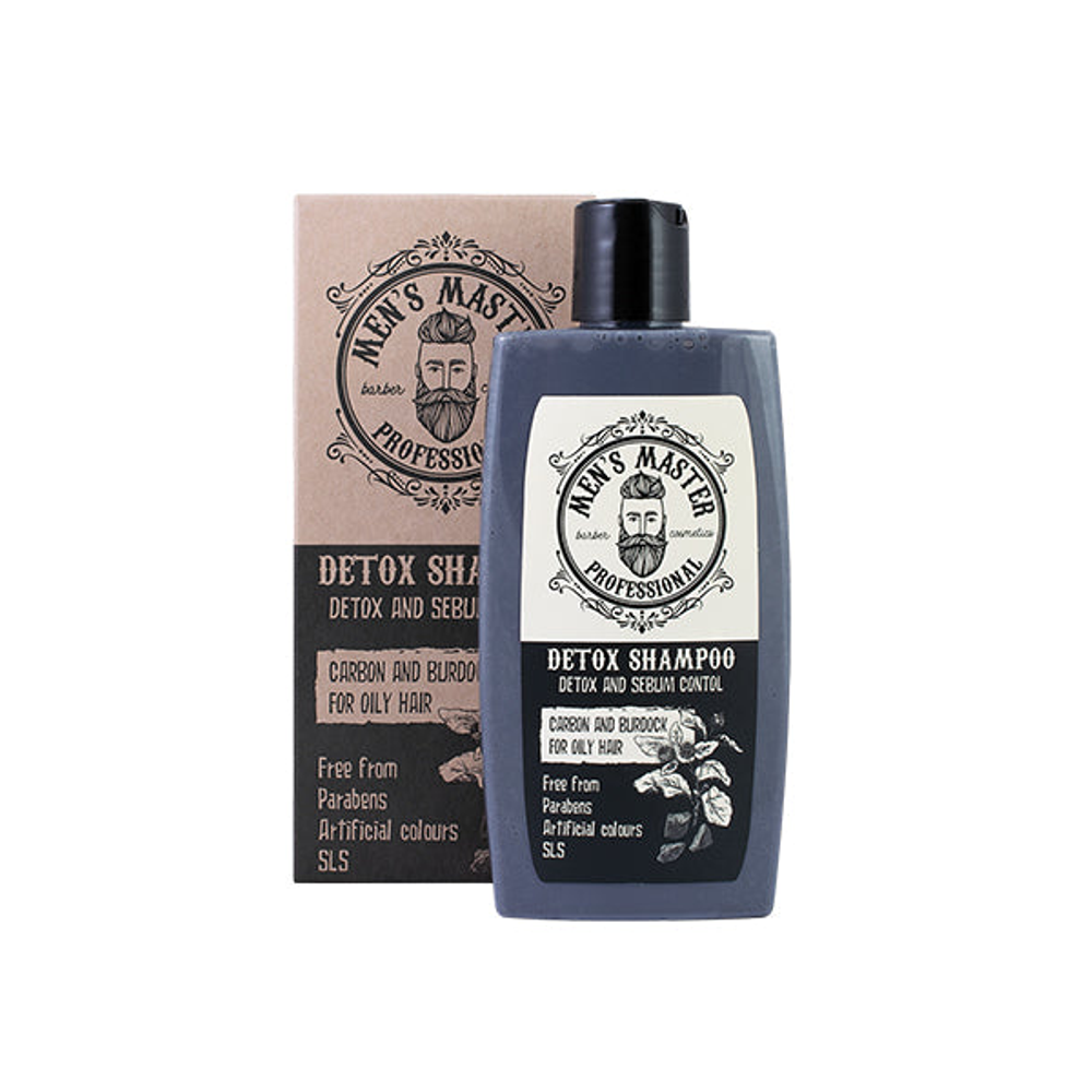 Men's Master detox šampon za prevenciju peruti i opadanja kose Aktivni ugljen Čičak 260ml slika 1