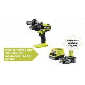 Ryobi Aku Udarna Bušilica-odvijač RPD18X-0 (18V, ONE+, BL, 95Nm, bez akumulatora)