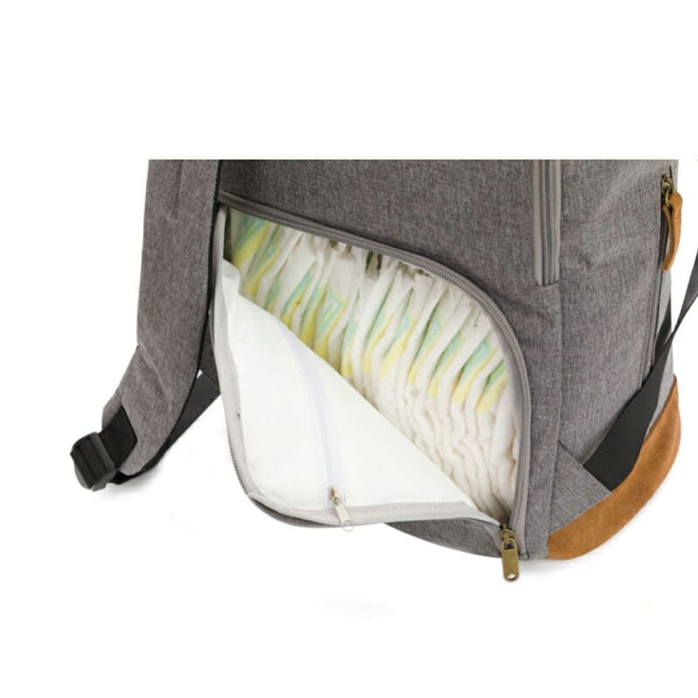 Fillikid Torba/Ruksak za pelene Berlin Rolltop, Sivi slika 8
