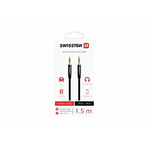 Swissten Audio kabl 3,5mm crna slika 2