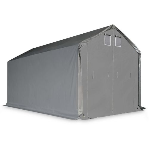 Skladišni šator od PVC-a 4 x 8 m sivi slika 36