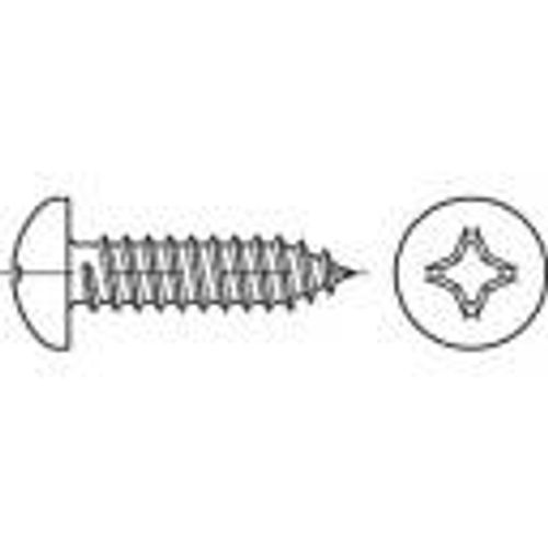 TOOLCRAFT 1068112 vijci s lećastom glavom za lim 5.5 mm 38 mm križni philips DIN 7981 nehrđajući čelik A2 250 St. slika 1