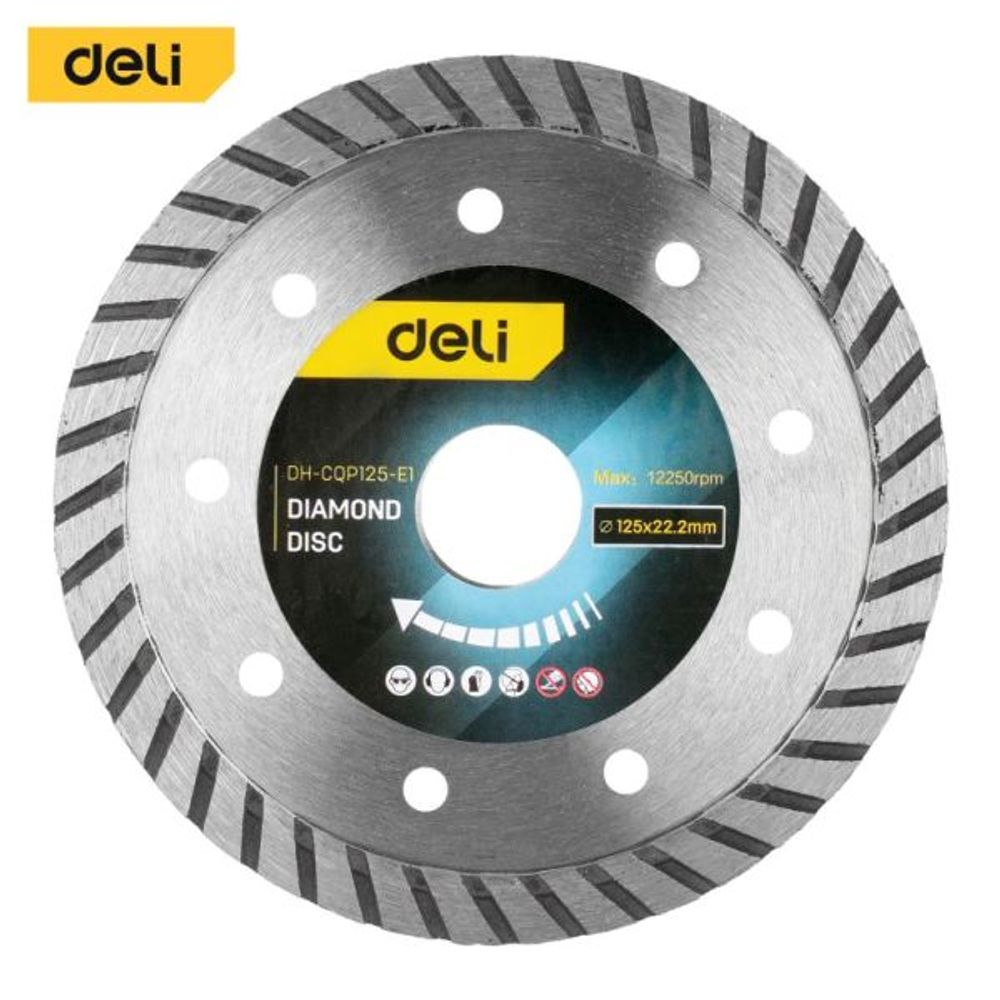 DELI Dijamantska rezna ploča Turbo 125mm EDH-CQP125-E1 slika 1