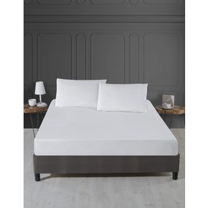Zaštita za dvostruki krevet Alez Fitted (160 x 200), bijela boja